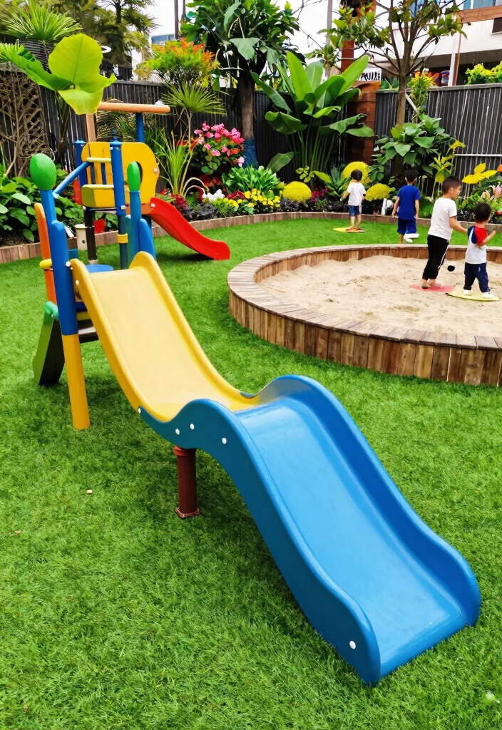 17 Artificial Grass Backyard 2026 Trending Ideas With Low Maintenance Charm - 5. Eco-Friendly Play Area for Children 1