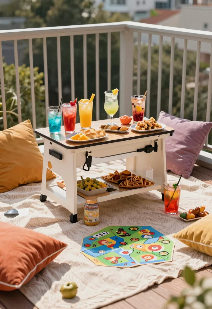 17 Bar Unit in Balcony Ideas for Stylish Entertaining - 9. Portable Picnic Bar 1