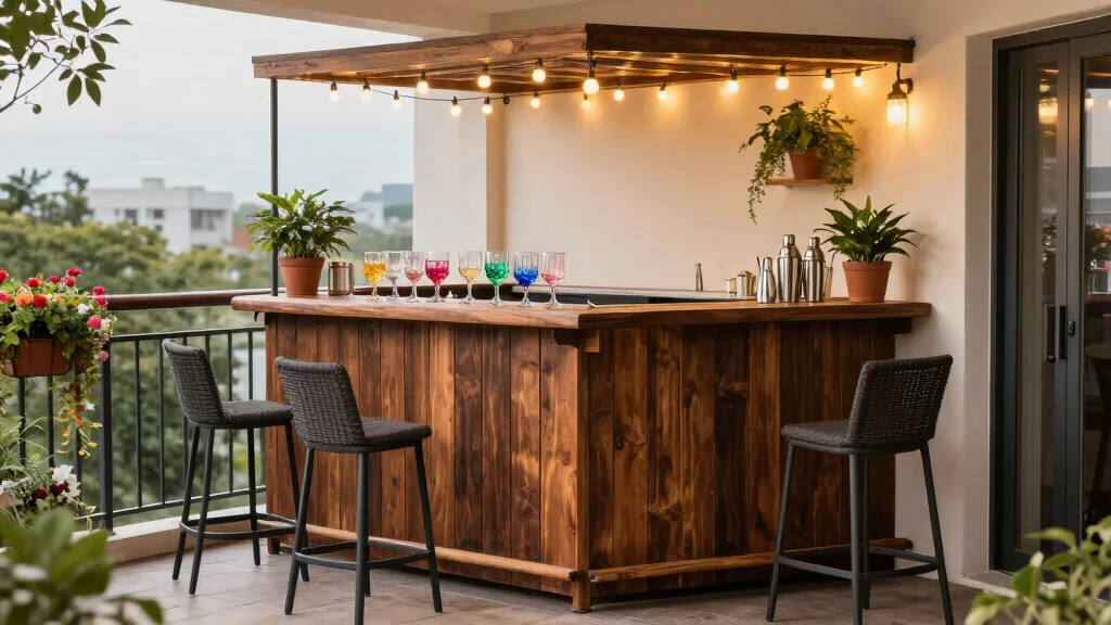 17 Bar Unit in Balcony Ideas for Stylish Entertaining
