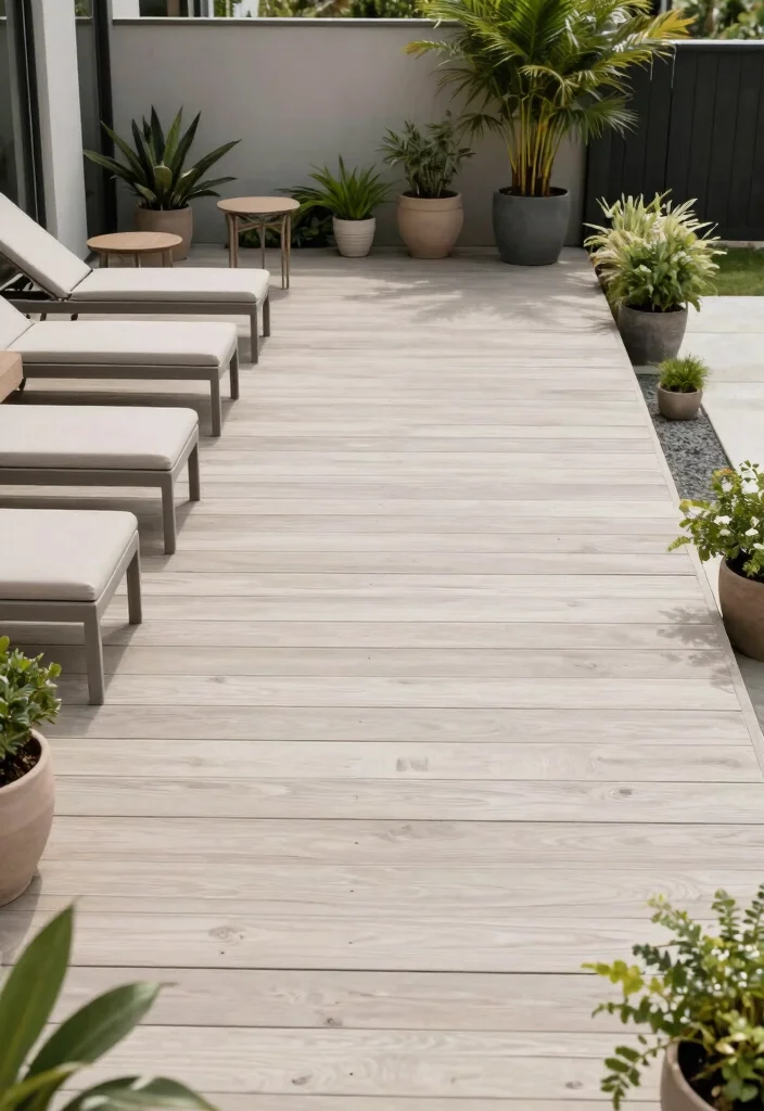 17 Contemporary Backyard Landscaping Ideas With Clean Lines - 14. Minimalist Decking 1