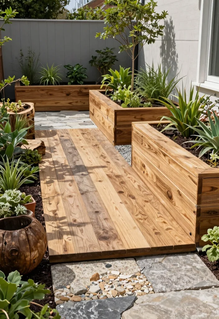 17 Contemporary Backyard Landscaping Ideas With Clean Lines - 9. Sustainable Materials 1