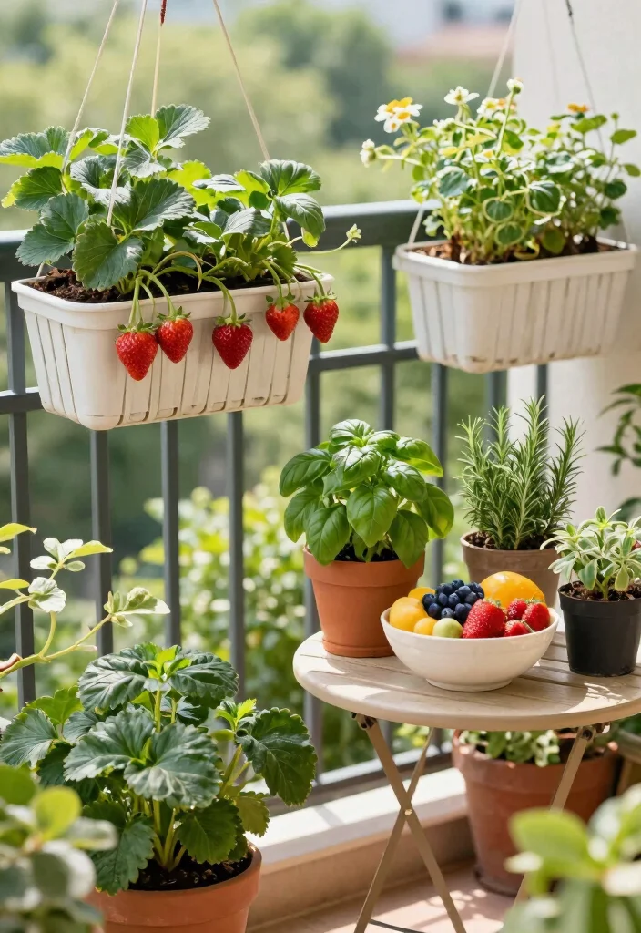 17 Garden on Balcony Ideas That Create a Mini Oasis 10 17 Garden on Balcony Ideas That Create a Mini Oasis - 10. Edible Landscaping 1