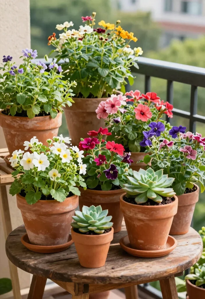 17 Garden on Balcony Ideas That Create a Mini Oasis 2 17 Garden on Balcony Ideas That Create a Mini Oasis - 2. Container Gardening Wonders 1