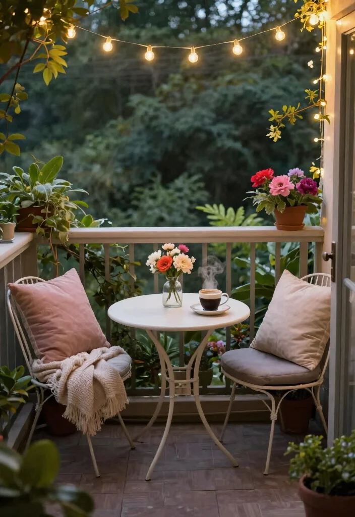 17 Garden on Balcony Ideas That Create a Mini Oasis 4 17 Garden on Balcony Ideas That Create a Mini Oasis - 4. Cozy Seating Nook 1