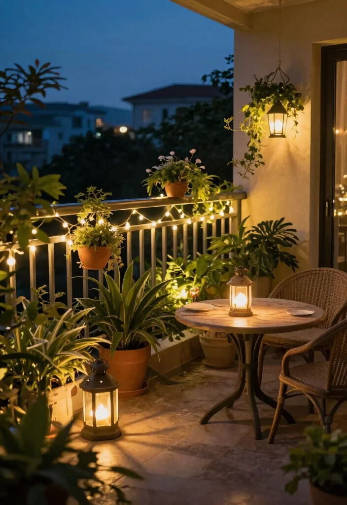 17 Garden on Balcony Ideas That Create a Mini Oasis 7 17 Garden on Balcony Ideas That Create a Mini Oasis - 7. Lighting Your Garden 1