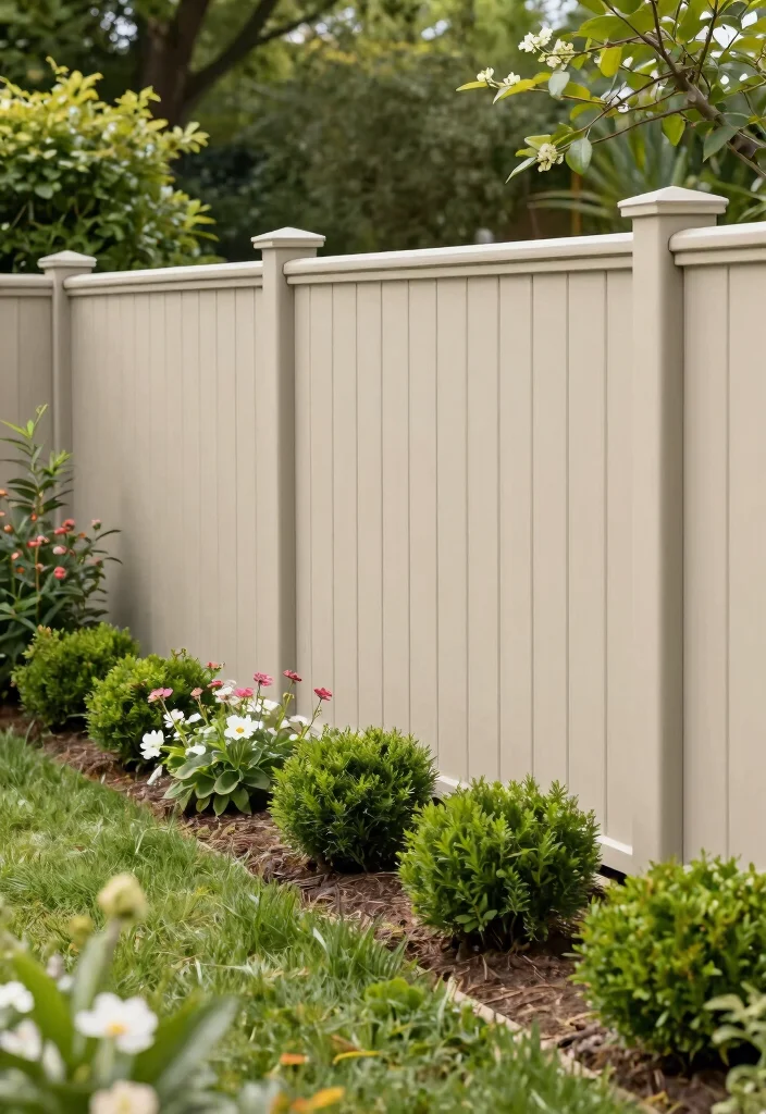 17 Green Garden Fence Ideas With Natural Vibes 14 17 Green Garden Fence Ideas With Natural Vibes - 14. Eco-Friendly Vinyl Fencing 1