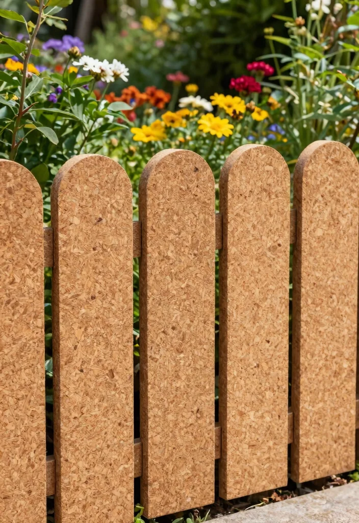17 Green Garden Fence Ideas With Natural Vibes 15 17 Green Garden Fence Ideas With Natural Vibes - 15. Natural Cork Fencing 1