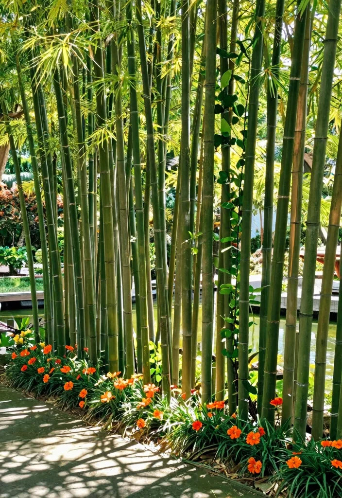 17 Green Garden Fence Ideas With Natural Vibes 2 17 Green Garden Fence Ideas With Natural Vibes - 2. Bamboo Screens 1