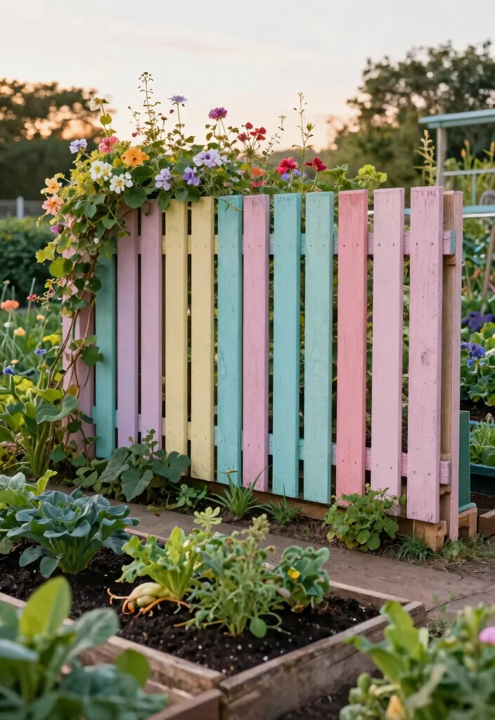 17 Green Garden Fence Ideas With Natural Vibes 4 17 Green Garden Fence Ideas With Natural Vibes - 4. Old Pallet Fencing 1