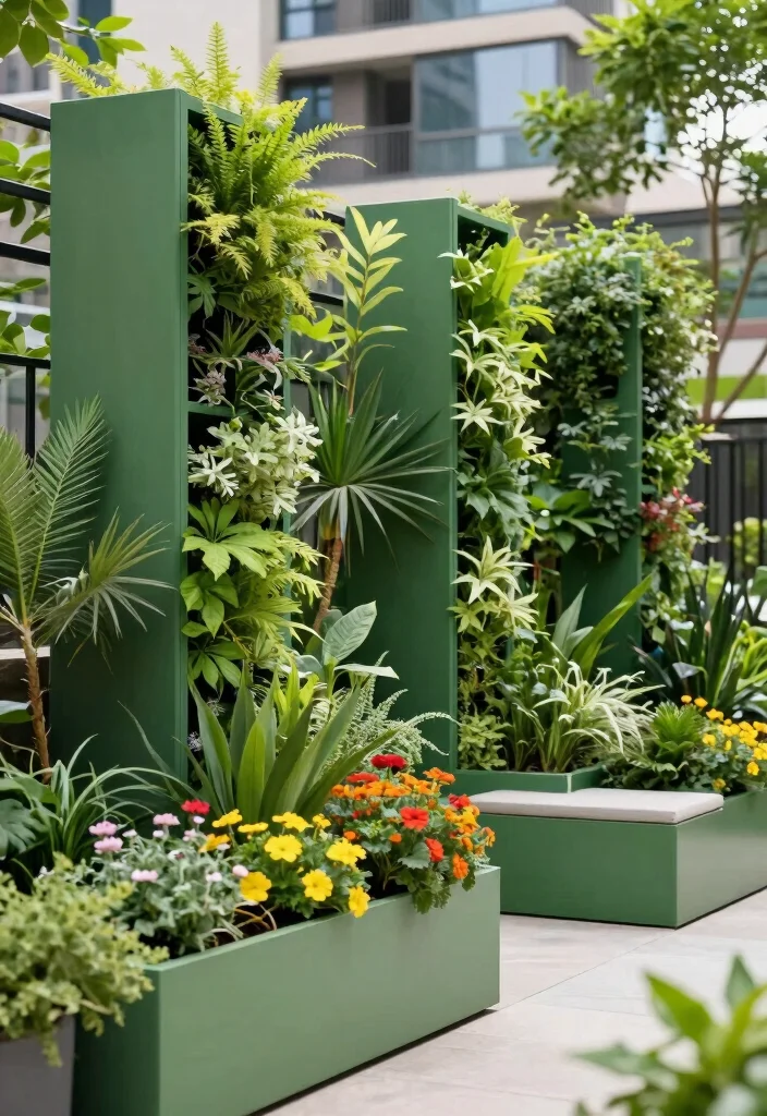 17 Green Garden Fence Ideas With Natural Vibes 6 17 Green Garden Fence Ideas With Natural Vibes - 6. Green Living Fencing Panels 1