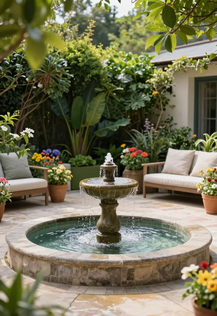 17 Ideas for Terrace That Transform Any Space - 14. Mini Water Features 1