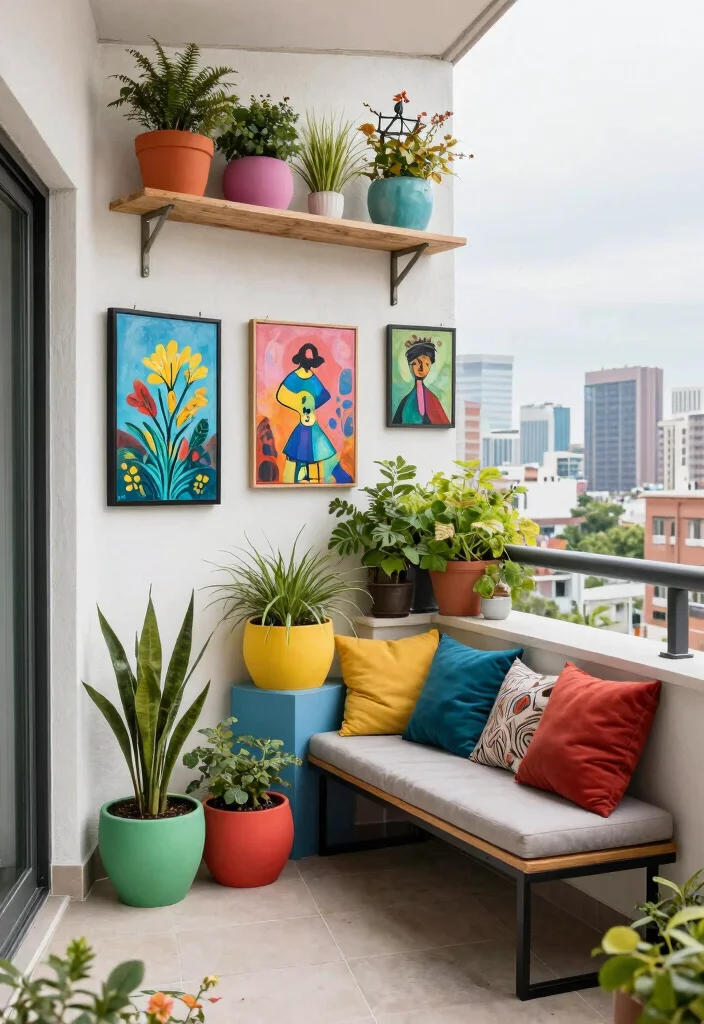 17 Modern Balcony Design Luxury Ideas With Sleek Vibes 8 17 Modern Balcony Design Luxury Ideas With Sleek Vibes - 8. Artistic Touches 1