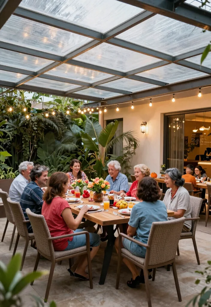 17 Pergola With Polycarbonate Roof Ideas for Durable Shade 17 17 Pergola With Polycarbonate Roof Ideas for Durable Shade - 17. Family Gathering Spot 1