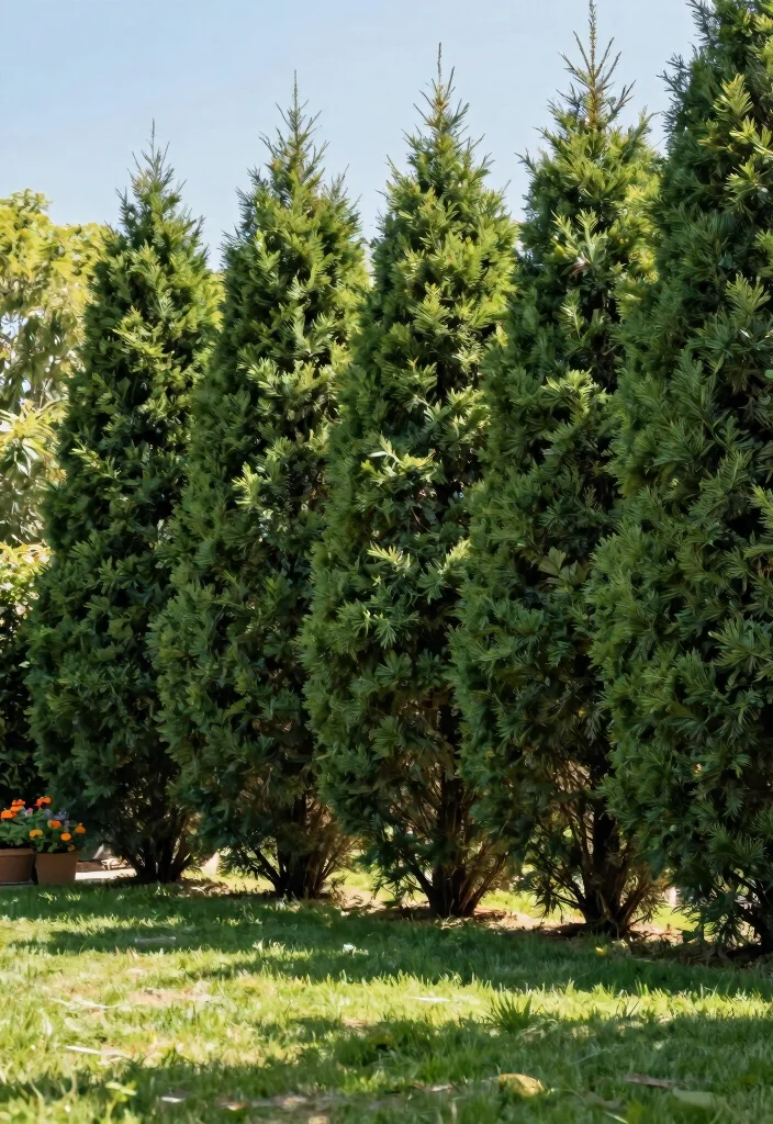 17 Privacy Landscaping Backyard Ideas That Feel Secluded - 1. Tall Evergreen Hedges 1