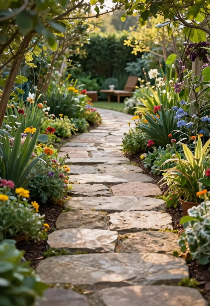 17 Privacy Landscaping Backyard Ideas That Feel Secluded - 13. Natural Stone Pathways 1