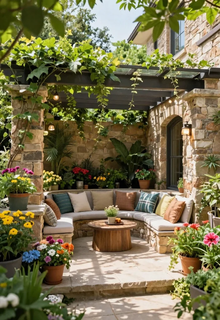 17 Privacy Landscaping Backyard Ideas That Feel Secluded - 15. Sunken Patios 1