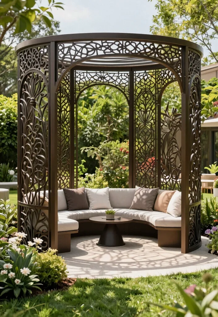 17 Privacy Landscaping Backyard Ideas That Feel Secluded - 7. Decorative Privacy Screens 1