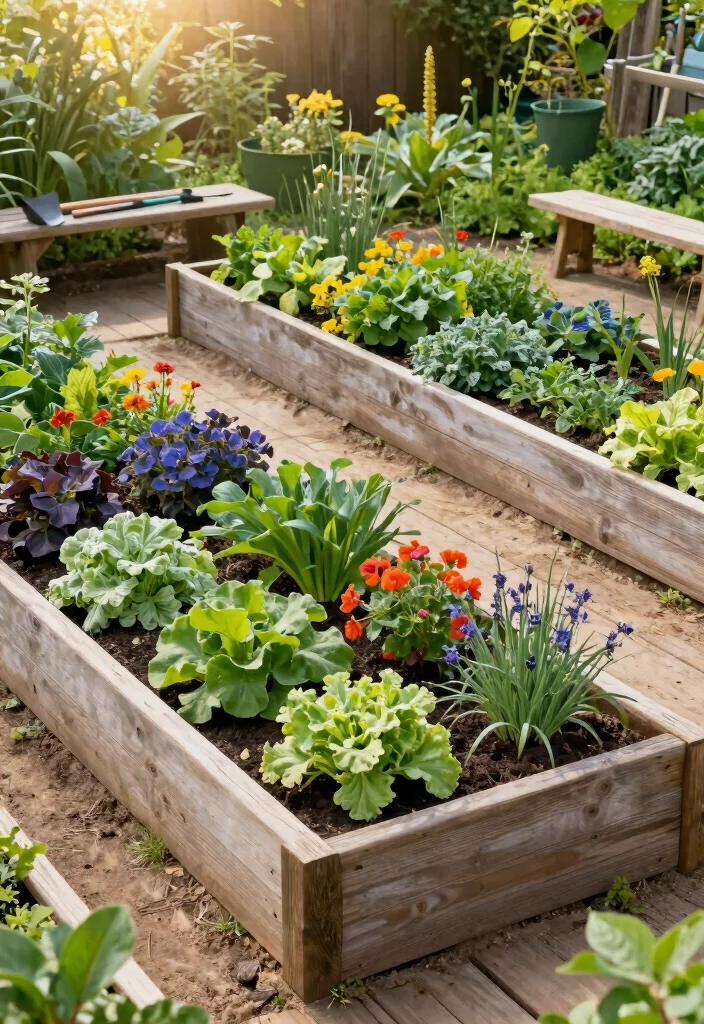 17 Rectangular Planter Box Ideas With Clean Lines - 10. Raised Garden Beds 1