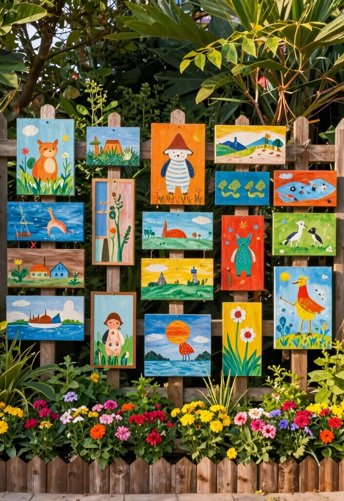 17 Rustic Garden Fence 2026 Trending Ideas With Country Charm 11 17 Rustic Garden Fence 2026 Trending Ideas With Country Charm - 11. Fence Art Displays 1