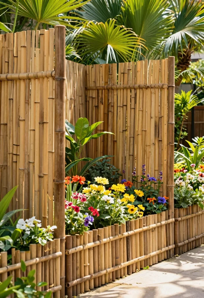 17 Rustic Garden Fence 2026 Trending Ideas With Country Charm 13 17 Rustic Garden Fence 2026 Trending Ideas With Country Charm - 13. Bamboo Fencing 1