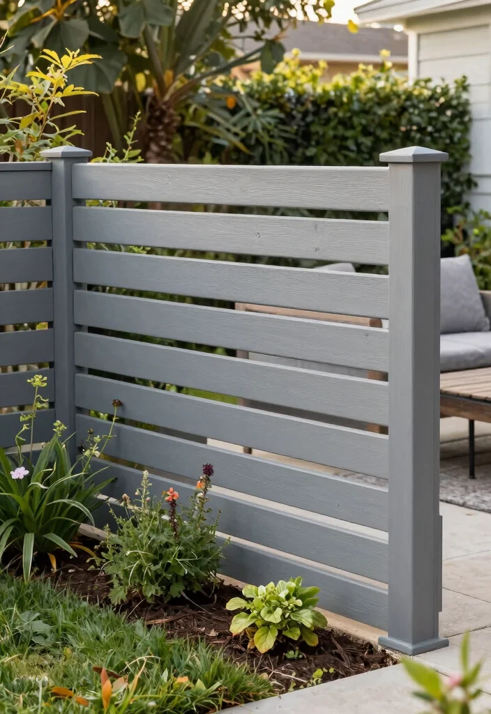 17 Rustic Garden Fence 2026 Trending Ideas With Country Charm 14 17 Rustic Garden Fence 2026 Trending Ideas With Country Charm - 14. Privacy Slat Fencing 1