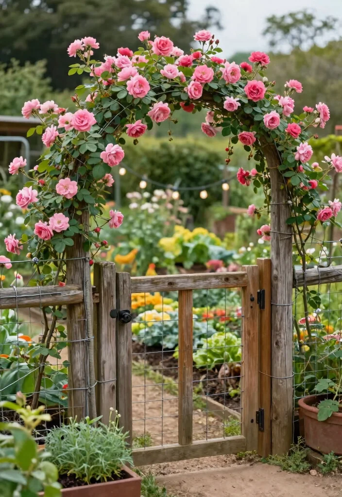 17 Rustic Garden Fence 2026 Trending Ideas With Country Charm 3 17 Rustic Garden Fence 2026 Trending Ideas With Country Charm - 3. Vintage Chicken Wire Fencing 1