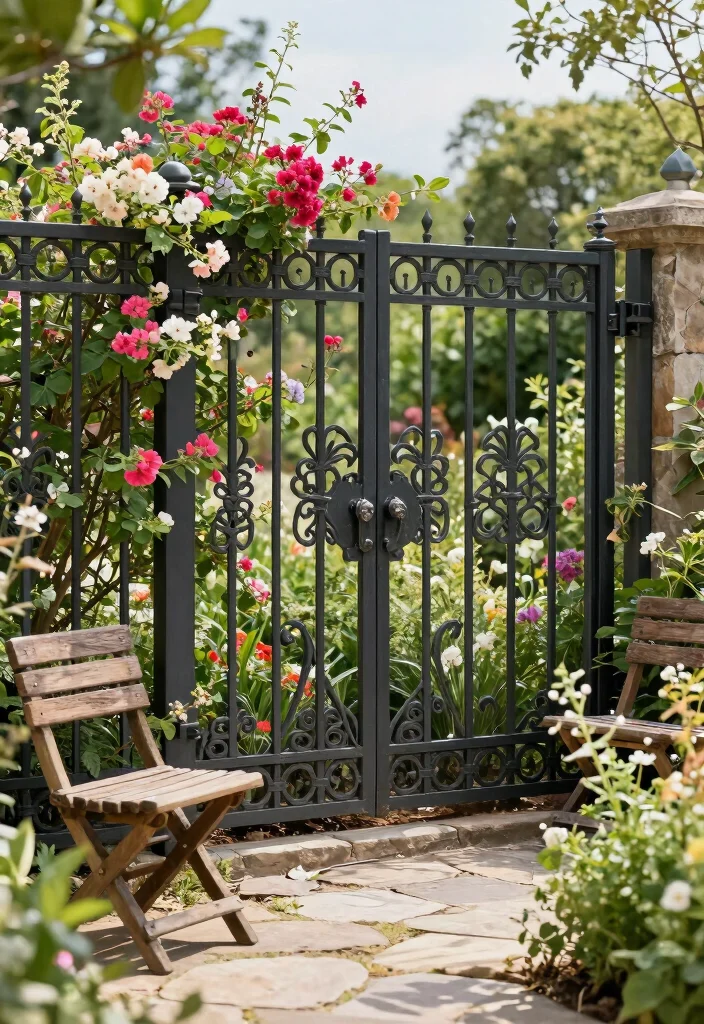 17 Rustic Garden Fence 2026 Trending Ideas With Country Charm 7 17 Rustic Garden Fence 2026 Trending Ideas With Country Charm - 7. Decorative Metal Fencing 1