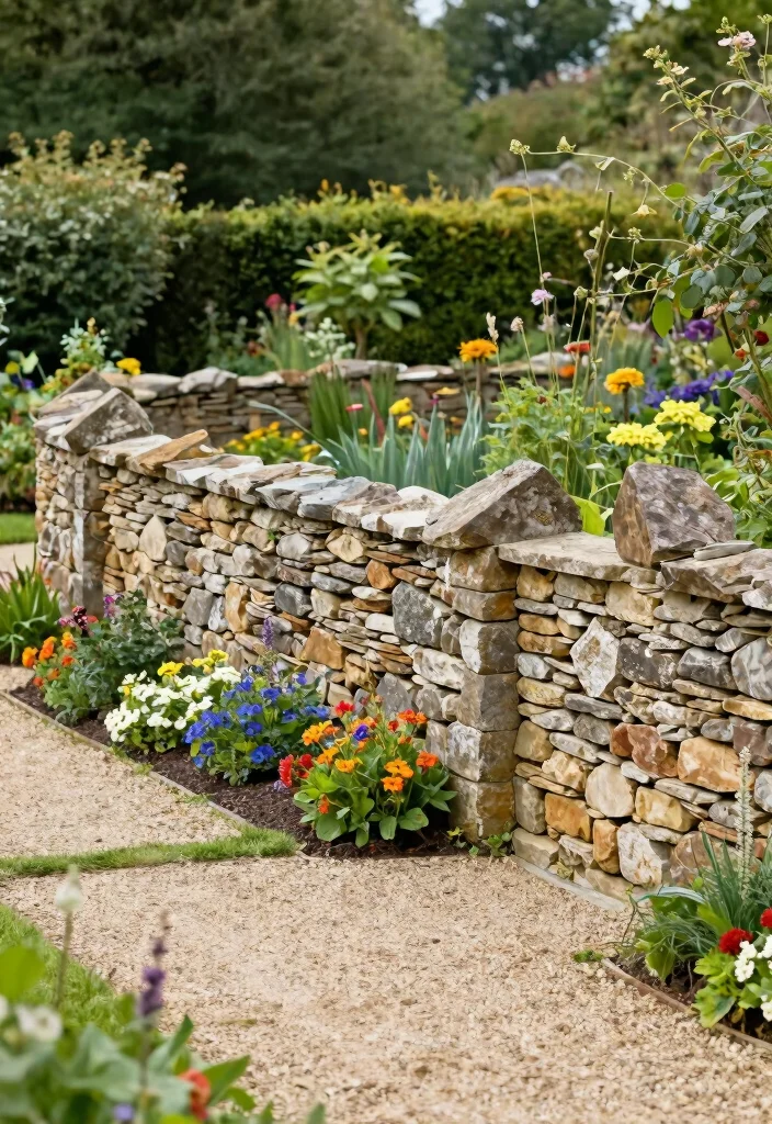 17 Rustic Garden Fence 2026 Trending Ideas With Country Charm 9 17 Rustic Garden Fence 2026 Trending Ideas With Country Charm - 9. Rustic Stone Fencing 1