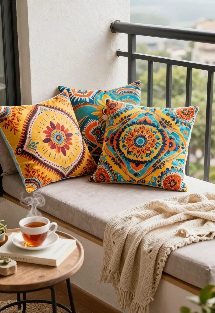 17 Small Balcony Decor 2026 Trending Ideas That Feel Cozy & Chic - 11. Comfy Seating Nook 1