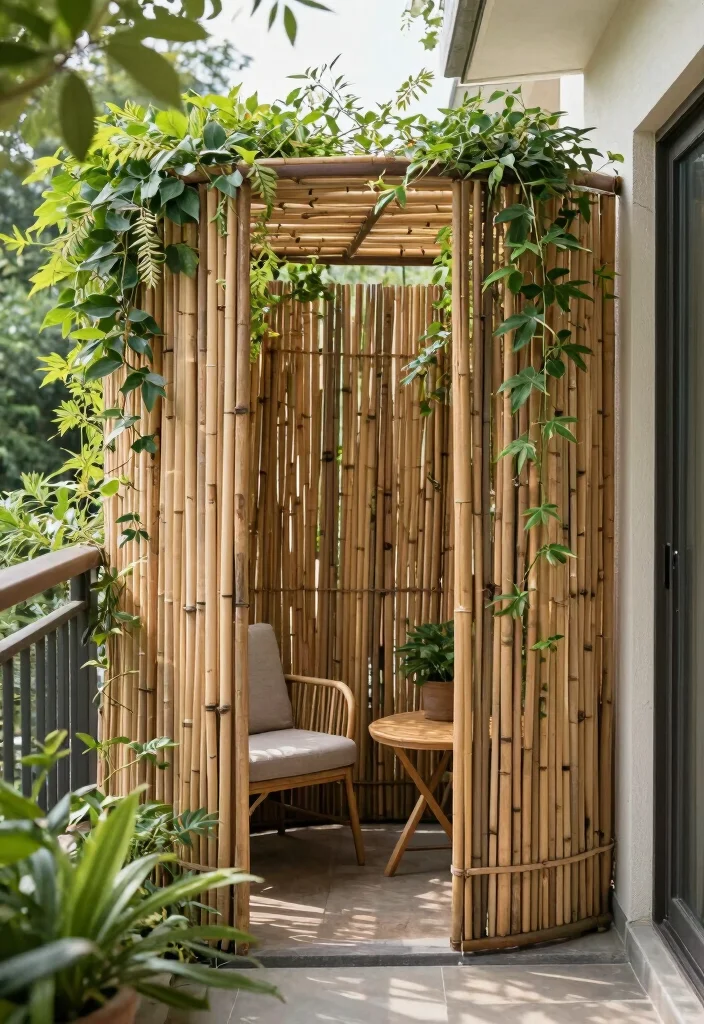 17 Small Balcony Decor 2026 Trending Ideas That Feel Cozy & Chic - 8. Natural Privacy Screens 1