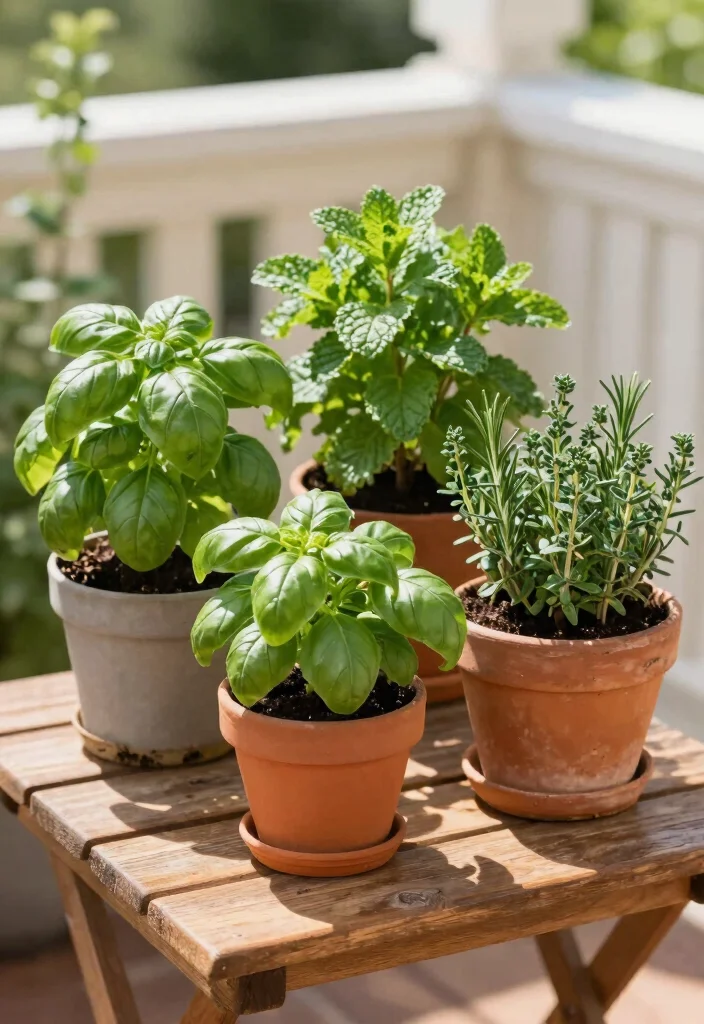17 Terrace Garden Design Rooftop Ideas With Lush Greenery 3 17 Terrace Garden Design Rooftop Ideas With Lush Greenery - 3. Mini Herb Garden 1
