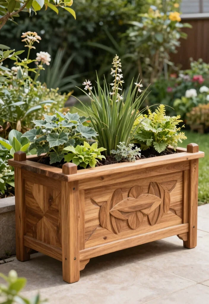 17 Timber Planter Boxes Ideas With Natural Warmth - 10. Custom Timber Planter Box 1