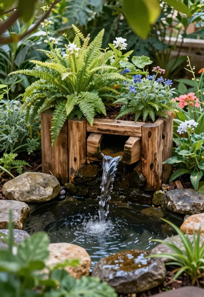 17 Timber Planter Boxes Ideas With Natural Warmth - 17. Timber Planters with Water Features 1