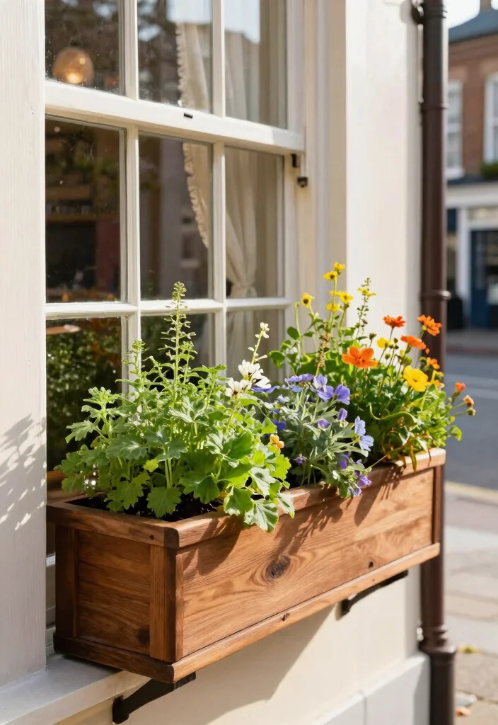 17 Timber Planter Boxes Ideas With Natural Warmth - 4. Window Box Planters 1