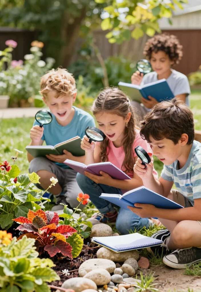 18 Backyard Playground Landscaping Ideas Kids Will Love - 11. Nature Scavenger Hunts 1