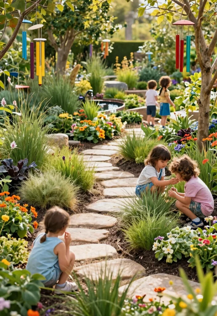 18 Backyard Playground Landscaping Ideas Kids Will Love - 4. Sensory Gardens 1