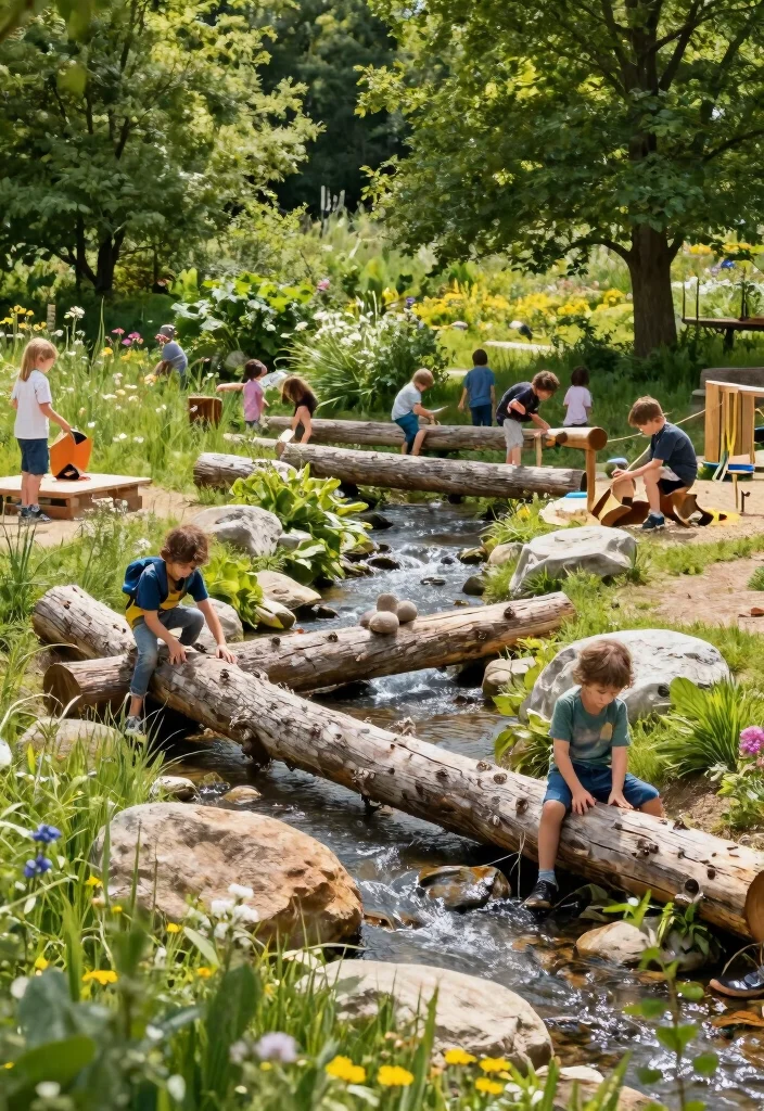 18 Backyard Playground Landscaping Ideas Kids Will Love - 7. Nature Play Areas 1