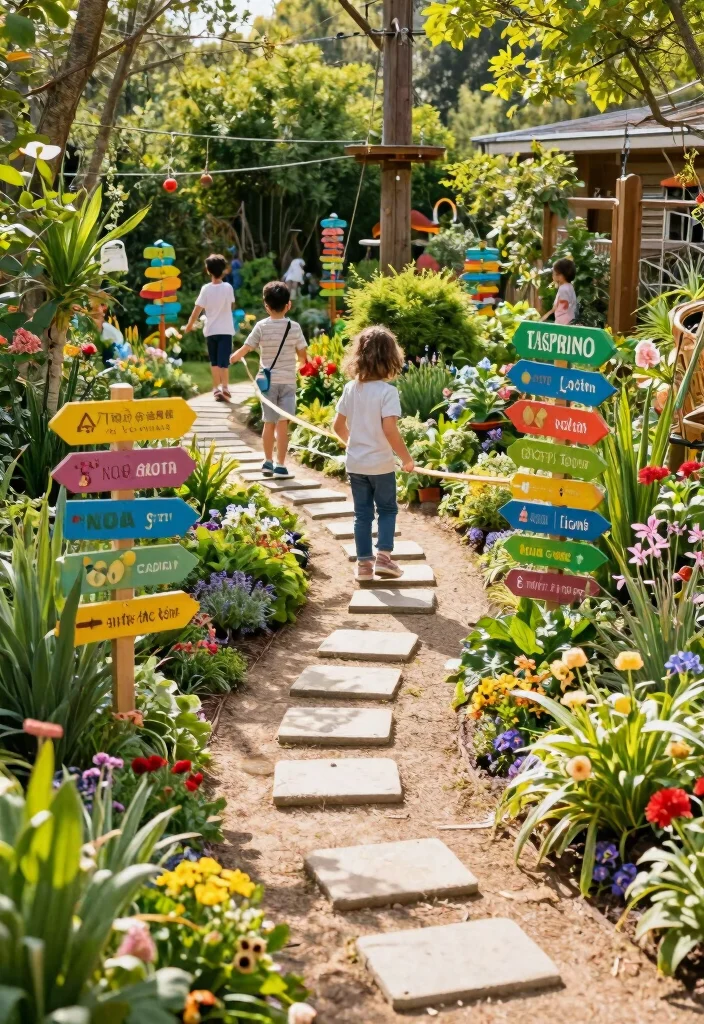 18 Backyard Playground Landscaping Ideas Kids Will Love - 8. Garden Adventure Trails 1
