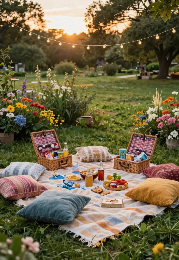 18 Backyard Reception on a Budget Ideas That Still Wow - 3. Picnic-Style Seating 1