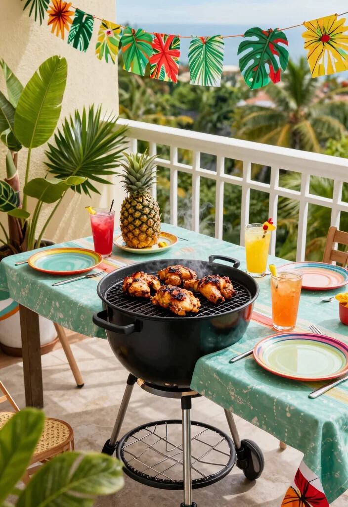 18 Balcony BBQ Ideas for Fun Outdoor Cooking 16 18 Balcony BBQ Ideas for Fun Outdoor Cooking - 16. Try a Themed BBQ Night 1