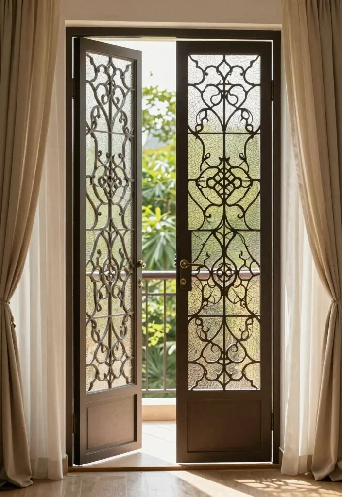 18 Balcony Door Design Indian Ideas With Elegant Detail 16 18 Balcony Door Design Indian Ideas With Elegant Detail - 16. Elegant Screen Doors 1