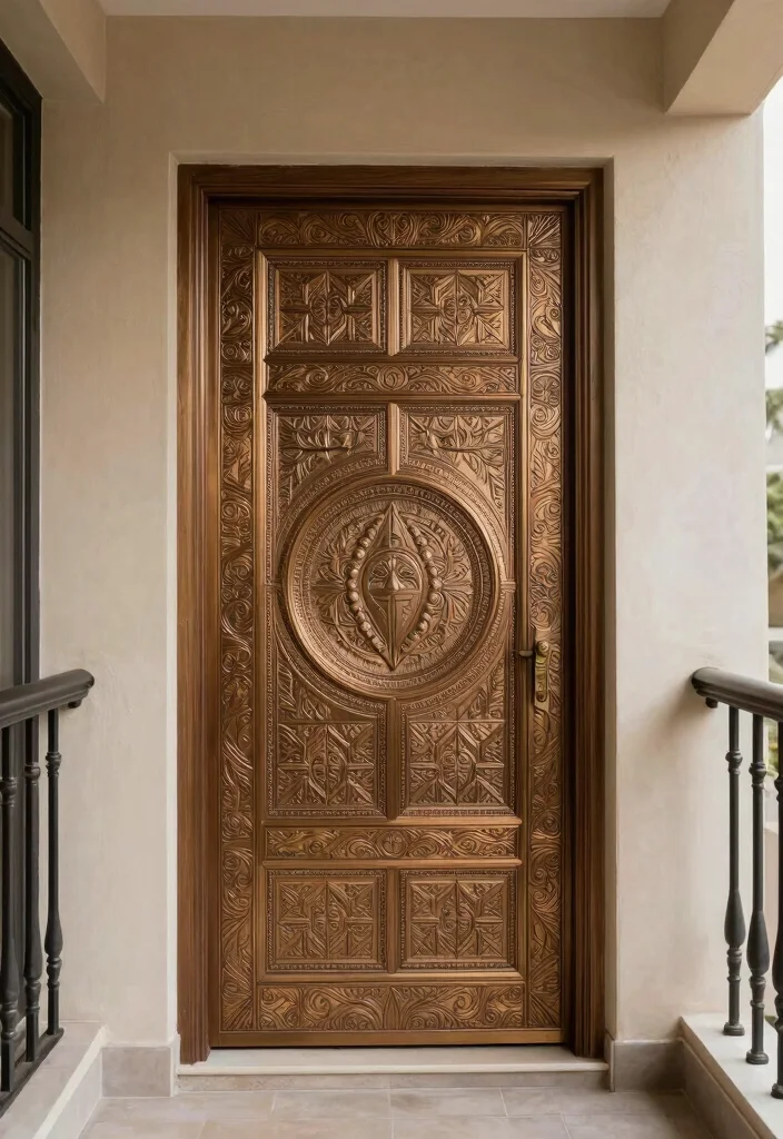 18 Balcony Door Design Indian Ideas With Elegant Detail 18 18 Balcony Door Design Indian Ideas With Elegant Detail - 18. Artistic Engraved Doors 1