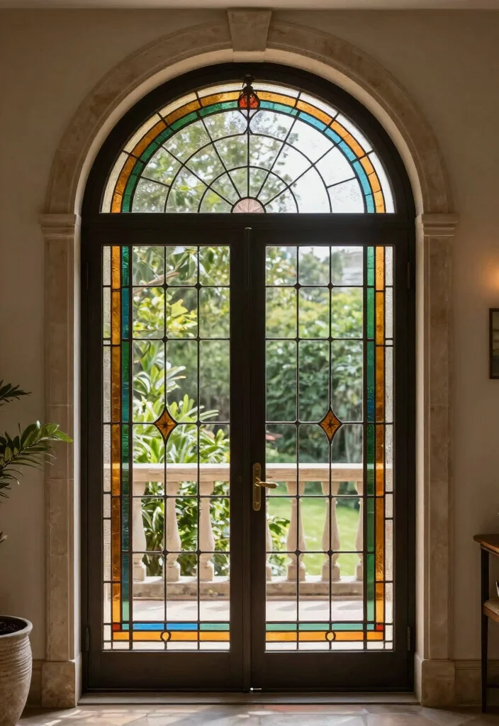 18 Balcony Door Design Indian Ideas With Elegant Detail 2 18 Balcony Door Design Indian Ideas With Elegant Detail - 2. Arched Doors for a Regal Touch 1