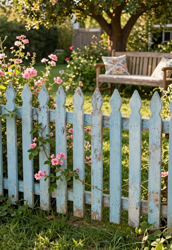 18 Garden Fence Design Ideas That Elevate Your Yard - 1. Charming Rustic Picket Fences 1