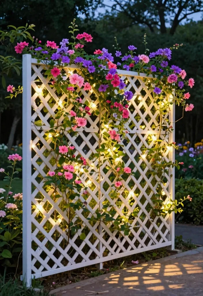 18 Garden Fence Design Ideas That Elevate Your Yard - 2. Lattice Fencing for Vertical Aesthetics 1