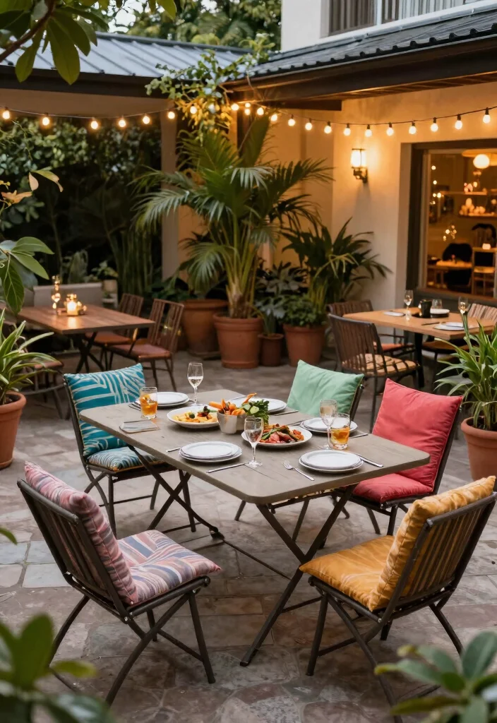 18 Open Terrace Garden Ideas Indian Homes Will Love - 10. Multi-Purpose Space: Dining and Relaxation 1