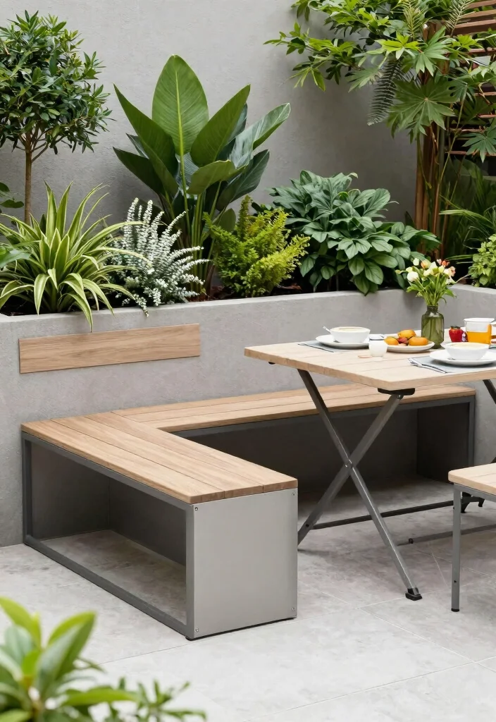 18 Outdoor Terrace Furniture Ideas With Modern Comfort - 16. Multi-Functional Furniture 1