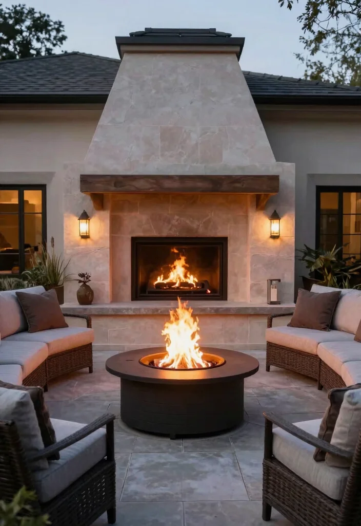 18 Outdoor Terrace Furniture Ideas With Modern Comfort - 18. Outdoor Fire Pits 1