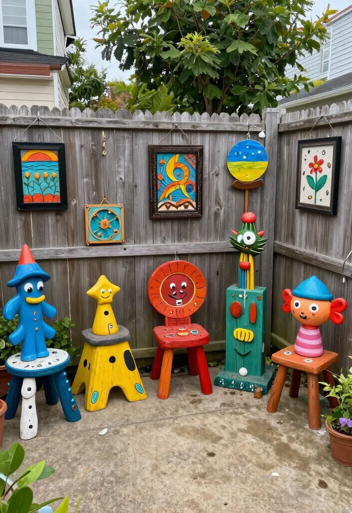 18 Small Backyard Landscaping 2026 Trending Ideas That Maximize Every Inch - 10. Outdoor Art: Personal Touch 1