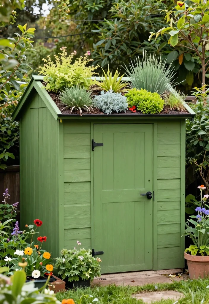 18 Small Backyard Landscaping 2026 Trending Ideas That Maximize Every Inch - 11. Green Roofs: Overhead Beauty 1